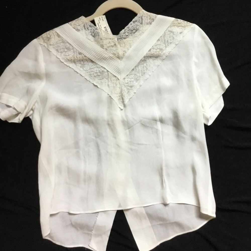 White lace blouse
